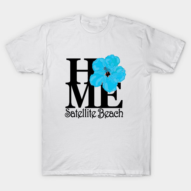 HOME Satellite Beach Blue Hibiscus T-Shirt by SatelliteBeach